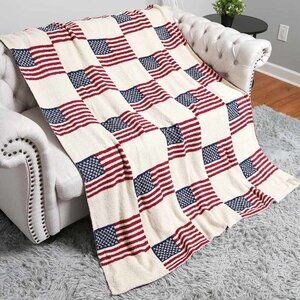 American Flag Throw Blanket